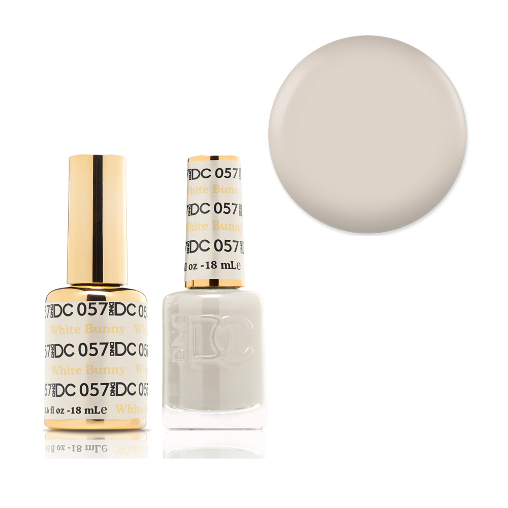 DND 057 White Bunny - DC Collection Gel & Lacquer Duo 18ml - Picture 1 of 1