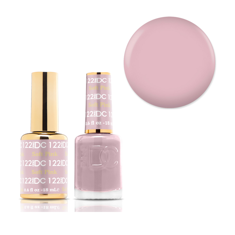 DND 122 Soft Pink - DC Collection Gel & Lacquer Duo 18ml - Picture 1 of 1