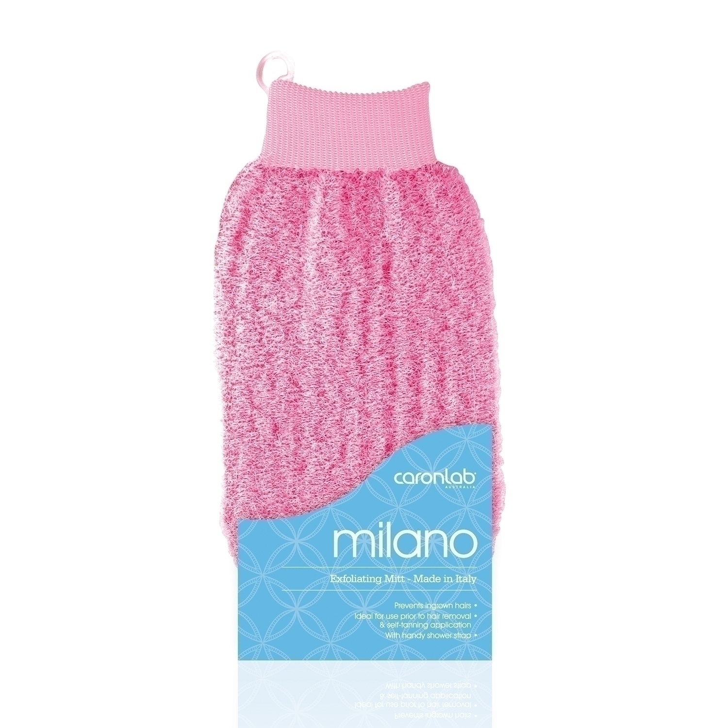 Caronlab Milano Exfoliating Mitt - Pink - Picture 1 of 1