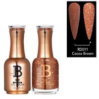 Billionaire Diamond Gel & Lacquer Duo - 011 Cocoa Brown 15ml