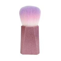 Soft Nail Dust Brush Clean SNS Dip Powder Pink (Square Handle)