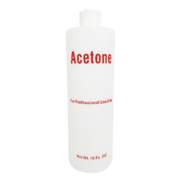 Empty Plastic Acetone Bottle 500ml (16oz)