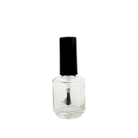 Empty Clear Glass Nail Polish Bottle 15ml (0.5oz)