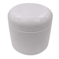 Empty White Plastic Jar (3oz)