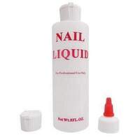 Empty Plastic Nail Liquid Bottle (8oz)