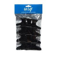 Hi Lift - Butterfly Hair Clips Black 12 pcs