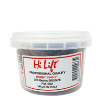 Hi Lift - Strong Hold Hair Tie Bobby Pins Bronze 2" 250g