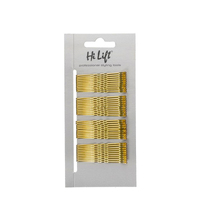 Hi Lift - Strong Hold Hair Tie Bobby Pins Gold 40 per Card