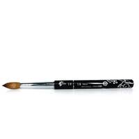 NITRO - Acrylic Kolinsky Nail Brush #18 (Black)