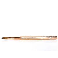 NITRO - Acrylic Kolinsky Nail Brush #8 (Gold)