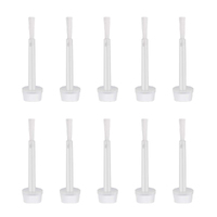 10 x SNS Nail Dip Dipping Gel Top Base Coat Sealer Prep Replacement Brush