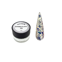 Wave Gel - Nail Foil Art Glitter Holographic Ether Flake 10 (1g)