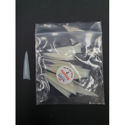 AEON - Stiletto Nail False Tips Extension Refill Size 7 (50pcs)