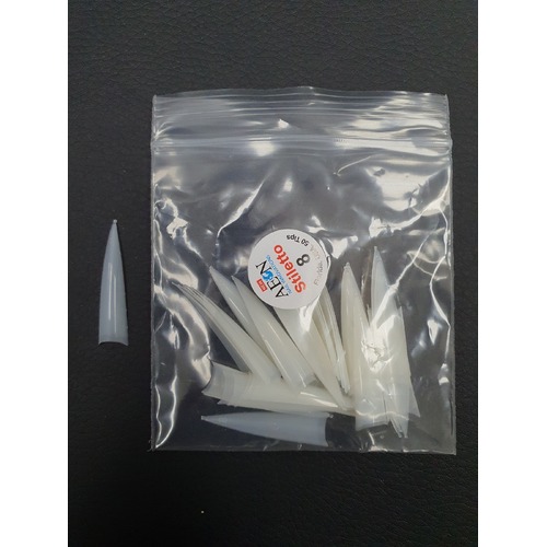 AEON - Stiletto Nail False Tips Extension Refill Size 8 (50pcs)