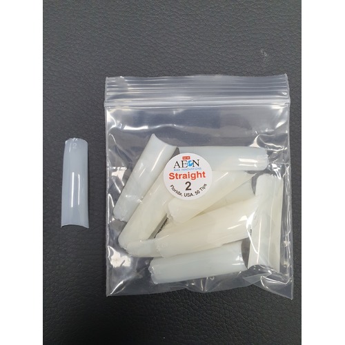 AEON - Straight Nail False Tips Extension Refill Size 2 (50pcs)