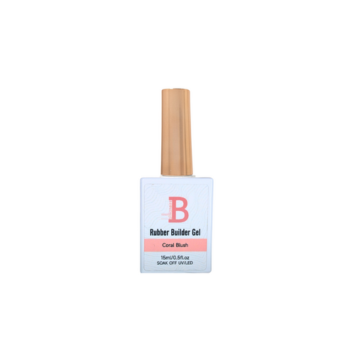 Billionaire Rubber Builder Gel Brush-On Soak Off Coral Blush 15ml