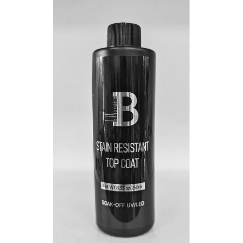 Billionaire - Stain Resistant Glossy Non Cleanse Nail Gel Top Refill 8oz 240ml