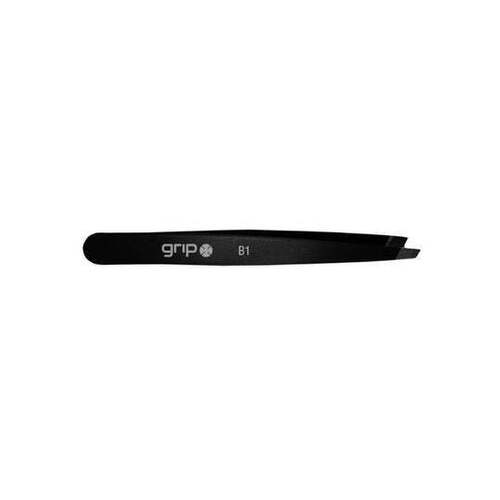 Caronlab Grip Professional Tweezer Slanted Tip Matte Black - MB1