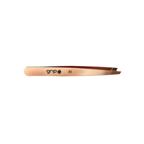 Caronlab Grip Professional Tweezer Slanted Tip Rose Gold - PR1