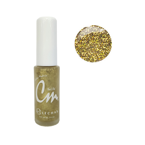 Lechat CM Nail Art Polish - NA19 Gold Glitter 9.5ml