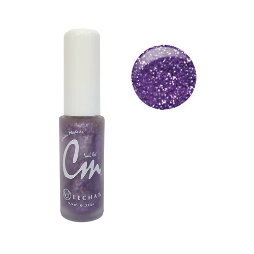 Lechat CM Nail Art Polish - NA23 Purple Glitter 9.5ml