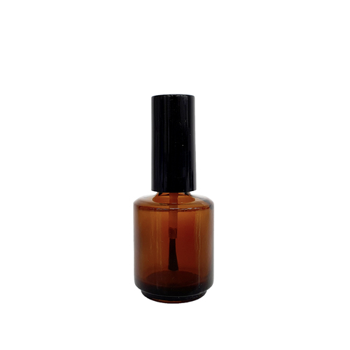 Empty Dark Glass Nail Polish Bottle 15ml (0.5oz)