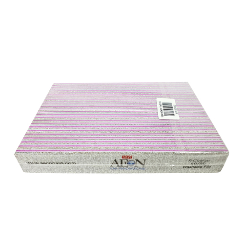 Aeon - Nail Files Gray Square X-Coarse 80/80 25 pcs