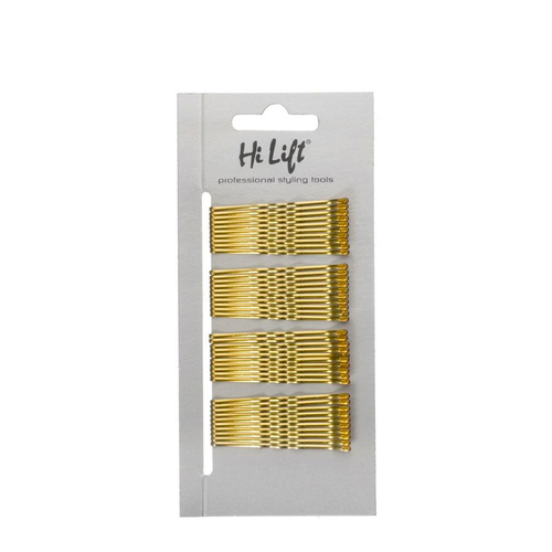 Hi Lift - Strong Hold Hair Tie Bobby Pins Gold 40 per Card