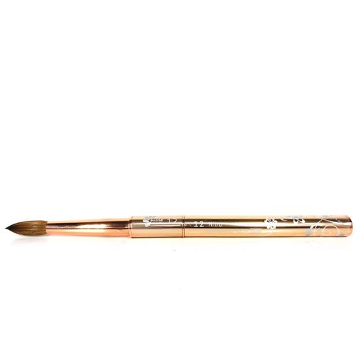 NITRO - Acrylic Kolinsky Nail Brush #12 (Gold)