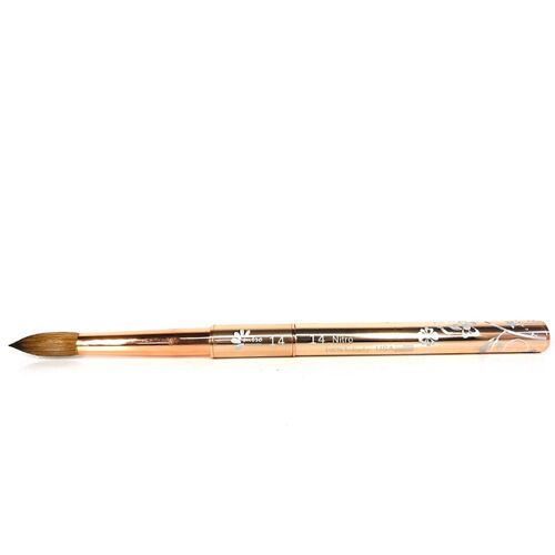 NITRO - Acrylic Kolinsky Nail Brush #14 (Gold)