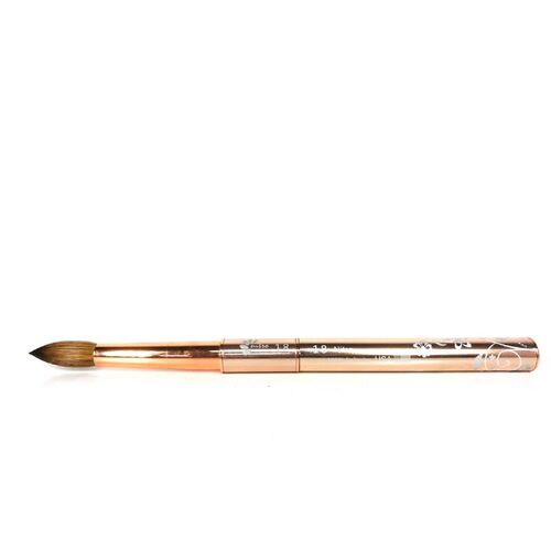 NITRO - Acrylic Kolinsky Nail Brush #18 (Gold)