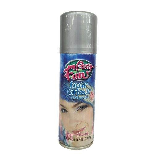 Party Fun Hair Temporary Instant Color Spray - Silver