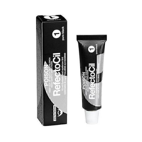 RefectoCil #1 Pure Black Eyelash & Eyebrow Tint 15ml