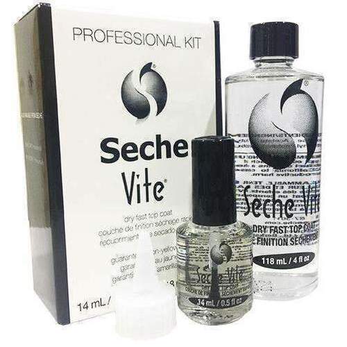 SECHE Vite - Dry Fast Drying Top Coat Professional Kit (4.5 oz)