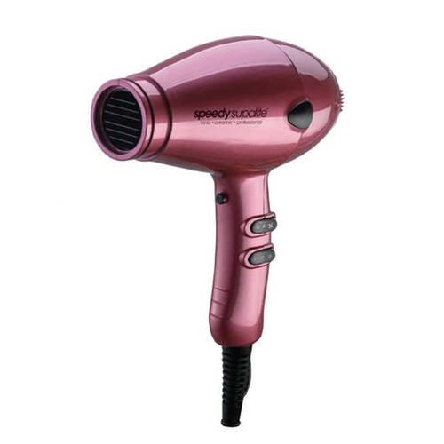 Speedy Supalite Professional Hairdryer - Pink Blush with Diffuser