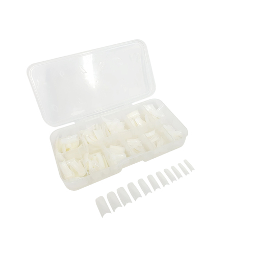 550 Pcs / Box Full Cover Nail Tip - Natural