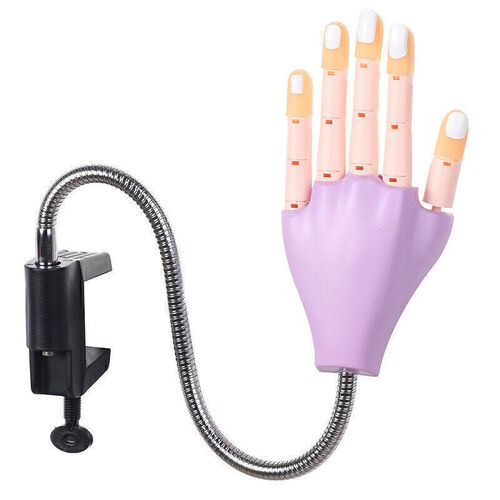 Practice Training Trainer Hand Purple Finger Replace 200 Gel Tips