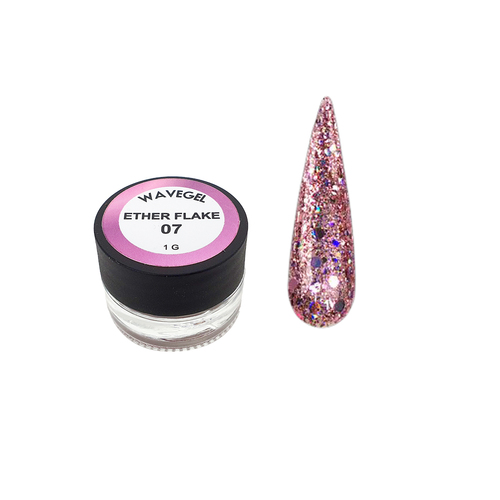 Wave Gel - Nail Foil Art Glitter Holographic Ether Flake 07 (1g)